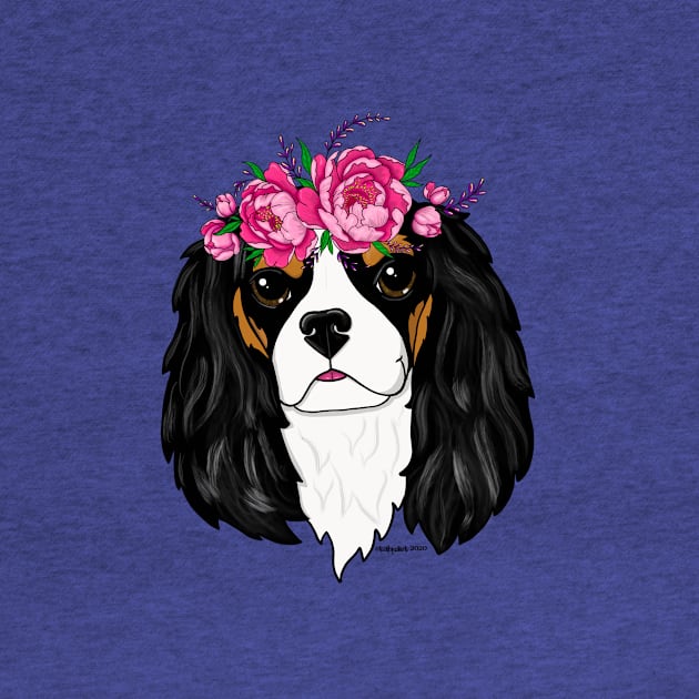 Cavalier King Charles Spaniel Flower Girl by FLCupcake